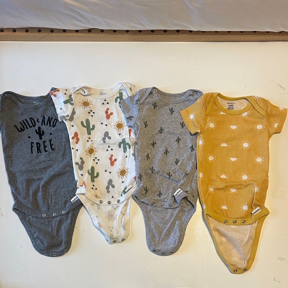 Gerber Wild & Free Bodysuit Bundle 3-6M